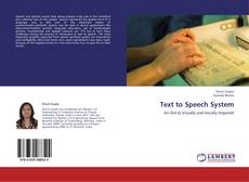 Capa do livro de Text to Speech System 