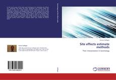 Capa do livro de Site effects estimate methods 