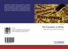 Capa do livro de The Translator as Writer 