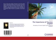 The Importance of Tourism English kitap kapağı