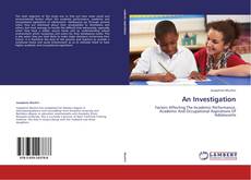 Обложка An Investigation