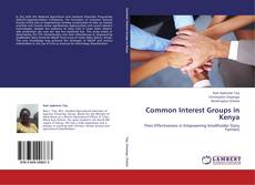 Capa do livro de Common Interest Groups in Kenya 