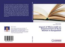 Buchcover von Impact of Micro-credit on Empowerment of Rural Women in Bangladesh