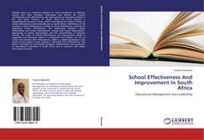 Couverture de School Effectiveness And Improvement In South Africa