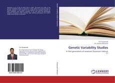 Couverture de Genetic Variability Studies