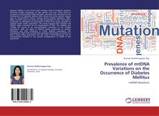 Bookcover of Prevalence of mtDNA Variations on the Occurrence of Diabetes Mellitus