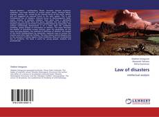 Couverture de Law of disasters