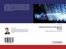 Determinants of Dividend Policy kitap kapağı