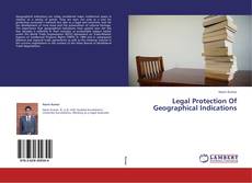 Обложка Legal Protection Of Geographical Indications