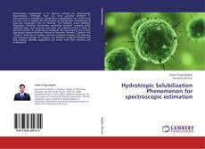 Capa do livro de Hydrotropic Solubilization Phenomenon for spectroscopic estimation 