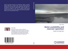 Buchcover von Water availability and reservoir operation