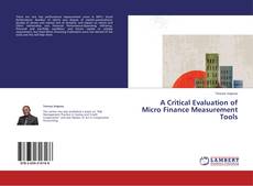 A Critical Evaluation of Micro Finance Measurement Tools kitap kapağı