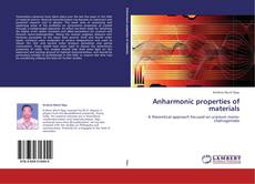 Buchcover von Anharmonic properties of materials