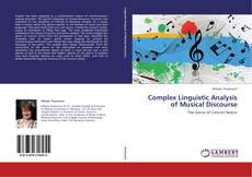Copertina di Complex Linguistic Analysis of Musical Discourse
