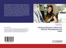 Valuing Women’s Work For Human Development In India kitap kapağı