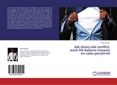 Capa do livro de Job stress,role conflict, work life balance impacts on sales personnel 
