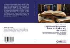 Buchcover von English Morphosyntactic Features of Tense and Agreement