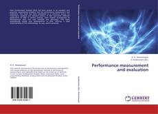 Capa do livro de Performance measurement and evaluation 