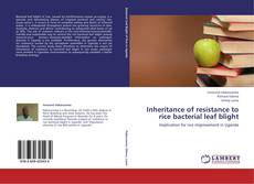 Buchcover von Inheritance of resistance to rice bacterial leaf blight