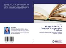 Integer Solution Of Quadratic Programming Problems kitap kapağı