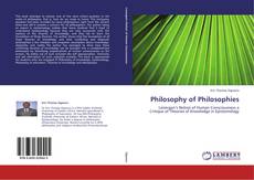 Buchcover von Philosophy of Philosophies