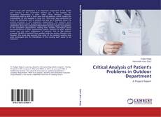 Capa do livro de Critical Analysis of Patient's Problems in Outdoor Department 