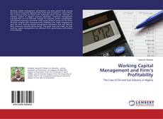 Capa do livro de Working Capital Management and Firm’s Profitability 