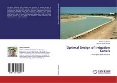 Bookcover of Optimal Design of Irrigation Canals