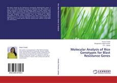 Capa do livro de Molecular Analysis of Rice Genotypes for Blast Resistance Genes 