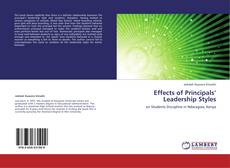 Copertina di Effects of Principals’ Leadership Styles