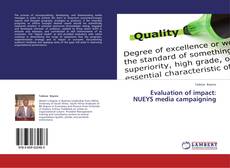 Capa do livro de Evaluation of impact: NUEYS media campaigning 