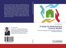 Capa do livro de A Study On Mathematical Finance Models 