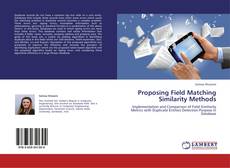 Proposing Field Matching Similarity Methods kitap kapağı
