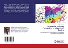 Buchcover von Subjective Memory Complaint: Predictors of Decline