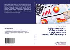 Buchcover von Эффективность приграничного сотрудничества Республики Беларусь