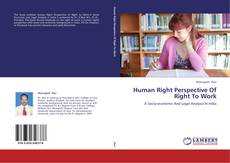 Human Right Perspective Of Right To Work kitap kapağı