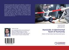 Capa do livro de Homicide: A detrimental facet of humanity 