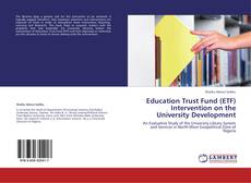 Buchcover von Education Trust Fund (ETF) Intervention on the University Development
