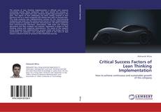 Couverture de Critical Success Factors of Lean Thinking Implementation