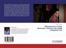 Couverture de Effectiveness of the Domestic Violence Act 2006 (chapter5:16)