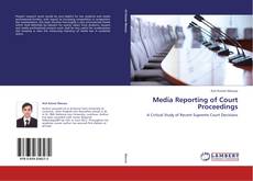 Portada del libro de Media Reporting of Court Proceedings