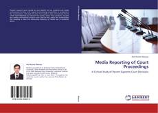 Copertina di Media Reporting of Court Proceedings