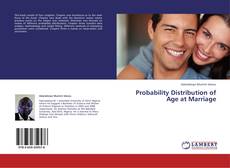 Buchcover von Probability Distribution of Age at Marriage