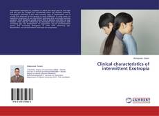 Clinical characteristics of intermittent Exotropia kitap kapağı