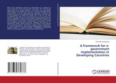 Buchcover von A framework for e-government implementation in Developing Countries