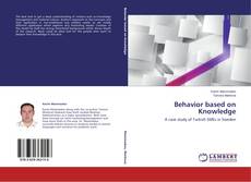 Behavior based on Knowledge kitap kapağı