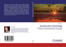 Buchcover von Acculturation Psychology