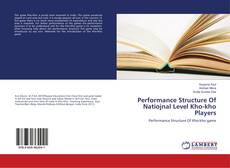 Buchcover von Performance Structure Of Natiojnal Level Kho-kho Players