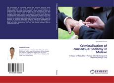 Buchcover von Criminalisation of consensual sodomy in Malawi