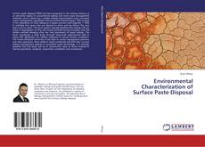 Environmental Characterization of Surface Paste Disposal的封面